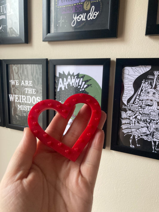 Handheld Heart Teether